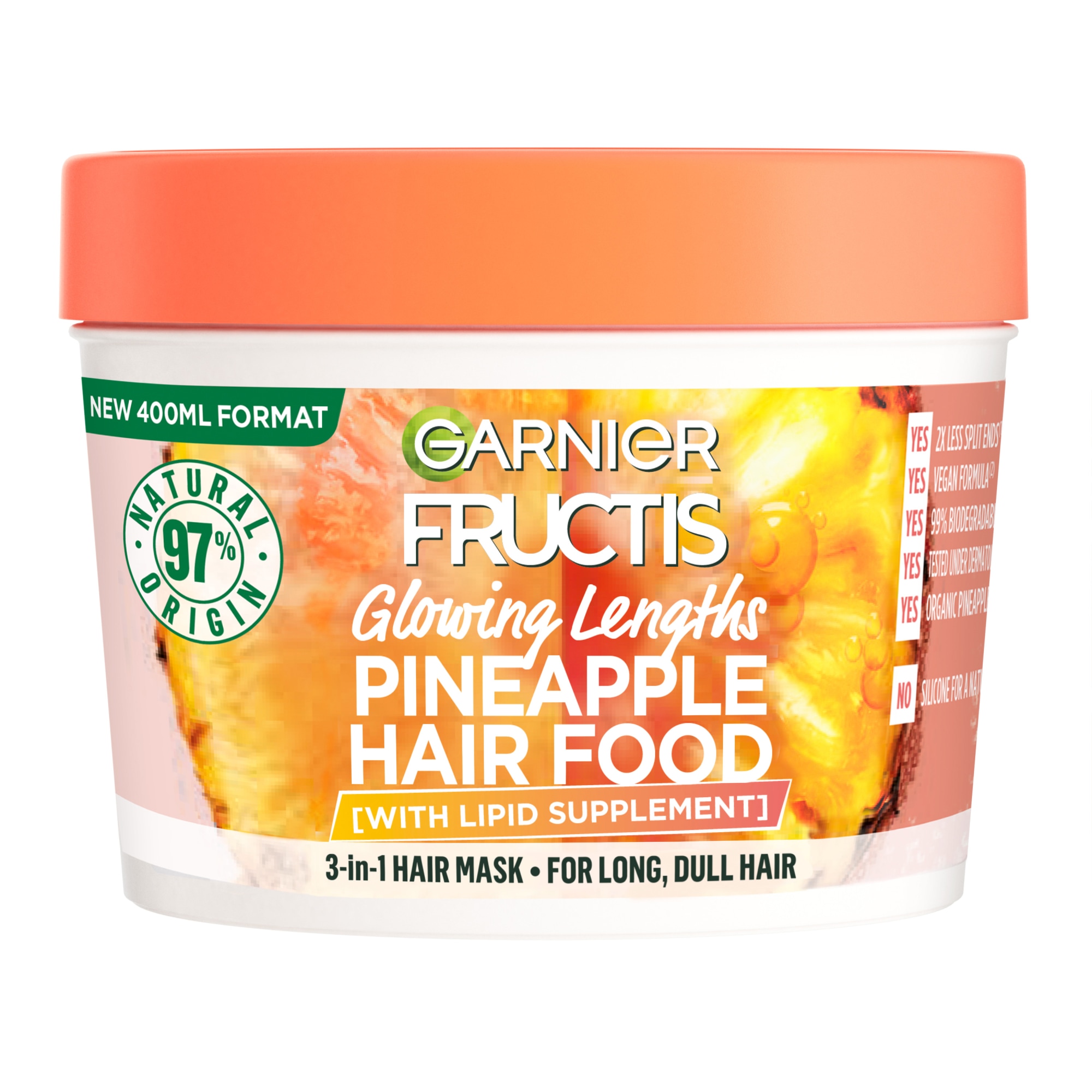 Garnier Fructis Hair Food Pineapple 400 ml hiusnaamio