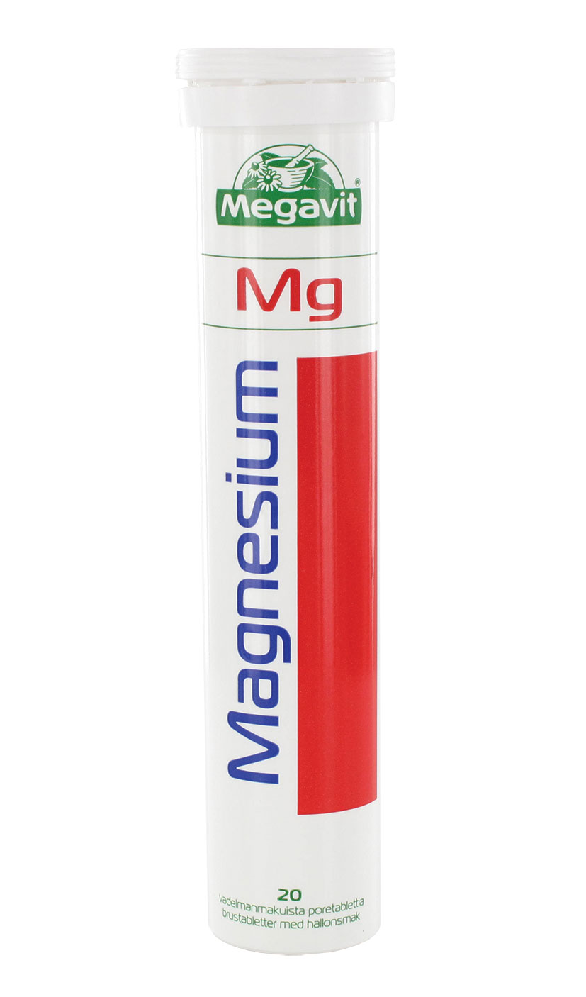 Megavit Magnesium 20 poretabl. ravintolisä