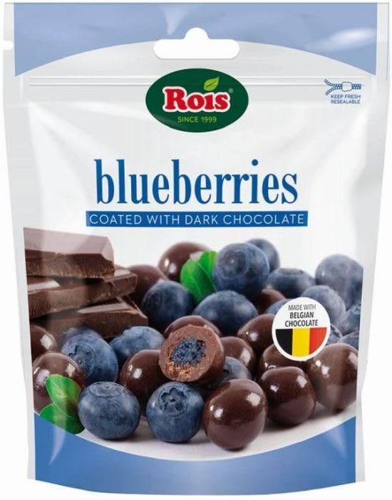 Rois Suklaakuorrutettu 100g mustikka
