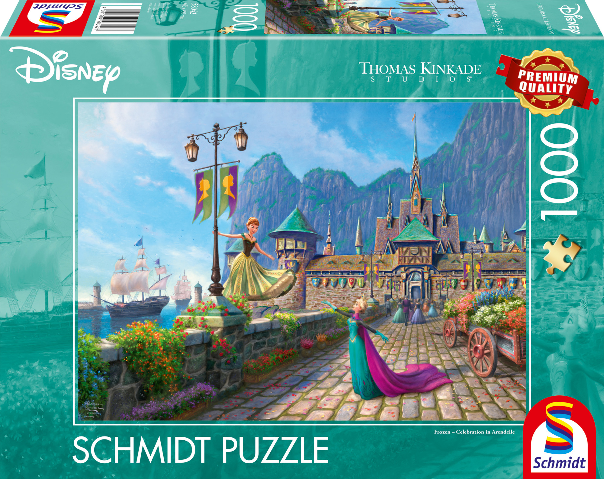 Schmidt Thomas Kinkade: Disney Frozen Celebrating in Arendelle 1000p palapeli