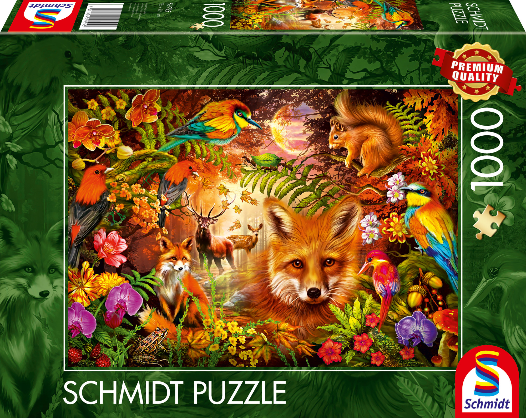 Schmidt Flowers Fur And Feathers 1000p palapeli