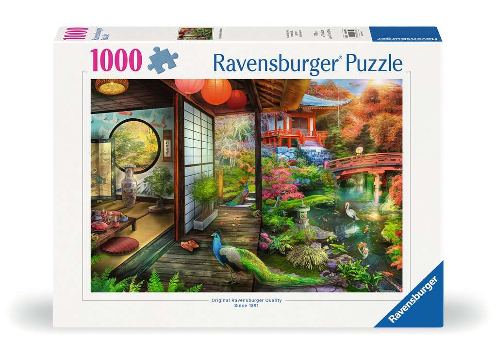 Ravensburger Japanese Garden Teahouse Kyoto 1000p palapeli