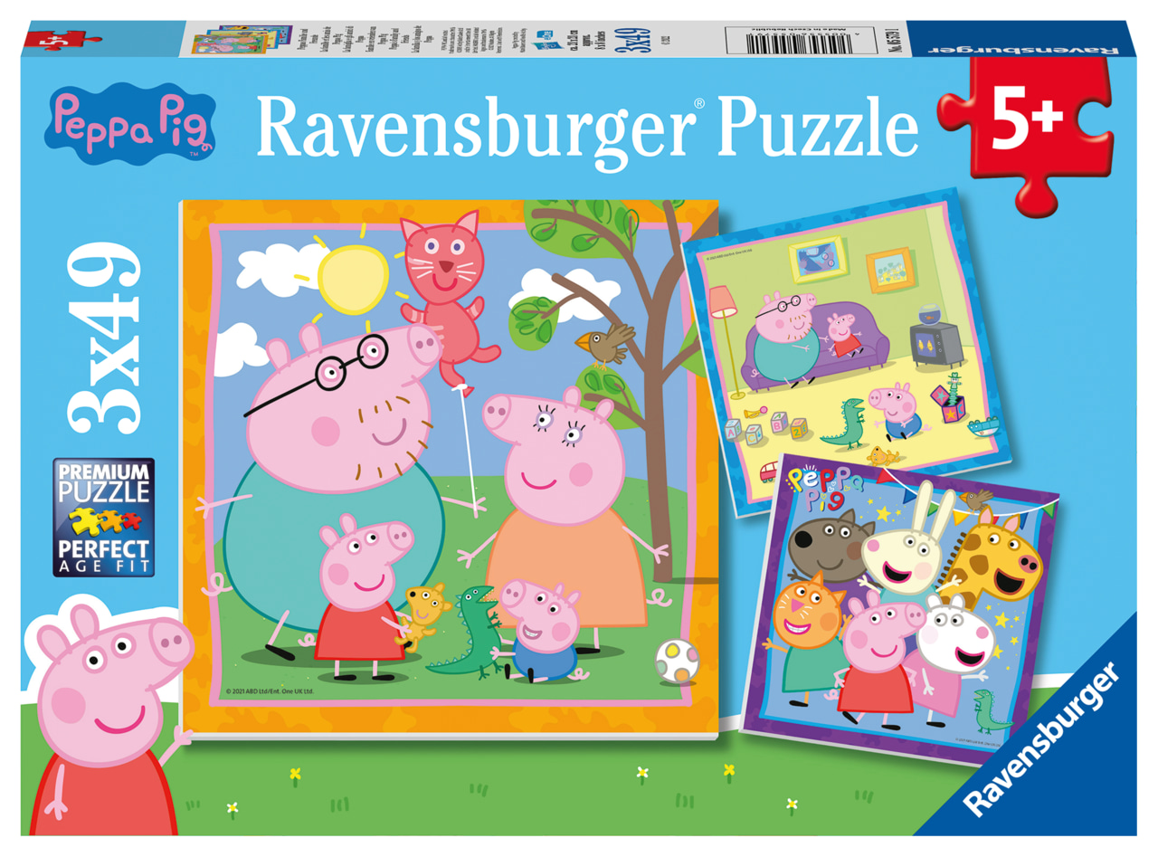 Ravensburger Peppa's Family And Friends 3x49p palapeli