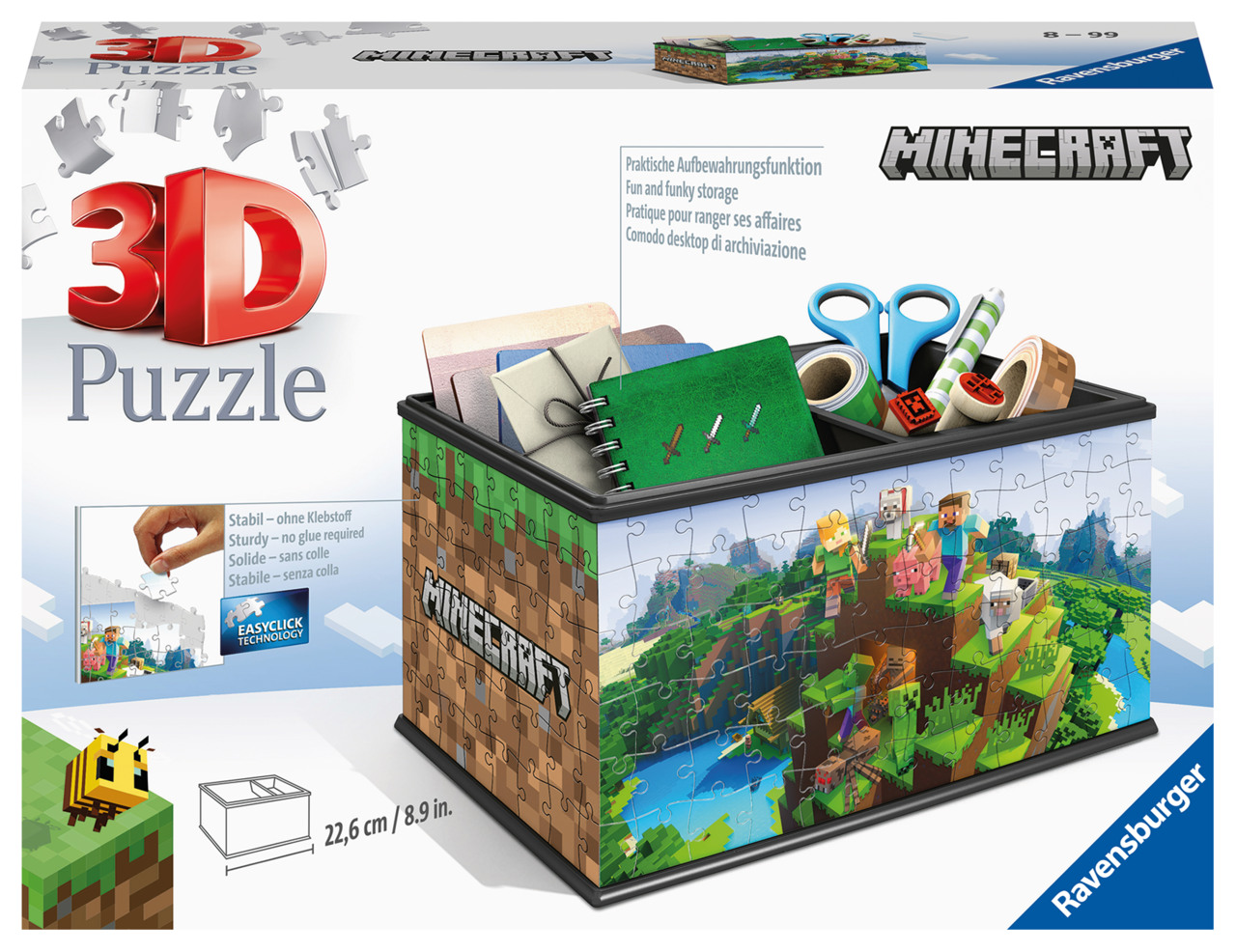 Ravensburger Minecraft Treasure Box 216p 3D palapeli