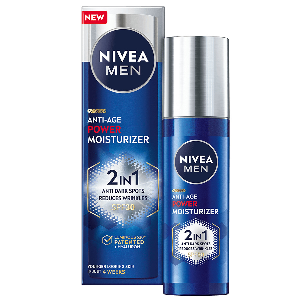 NIVEA MEN Anti-Age 2in1 Power Moisturizer 50ml kasvovoide