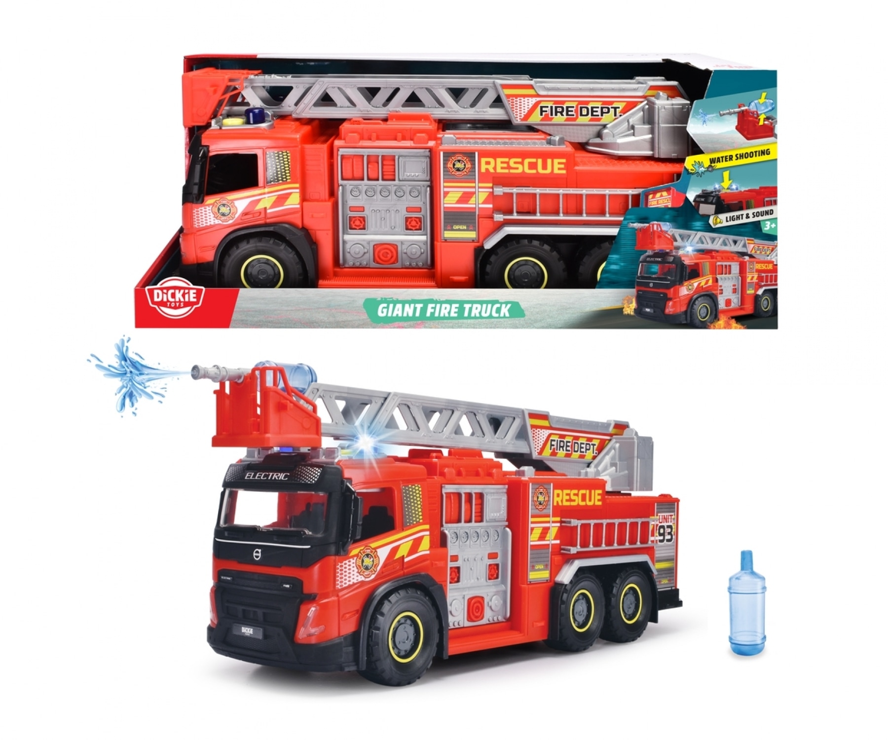Dickie Volvo FMX Giant Fire Truck paloauto