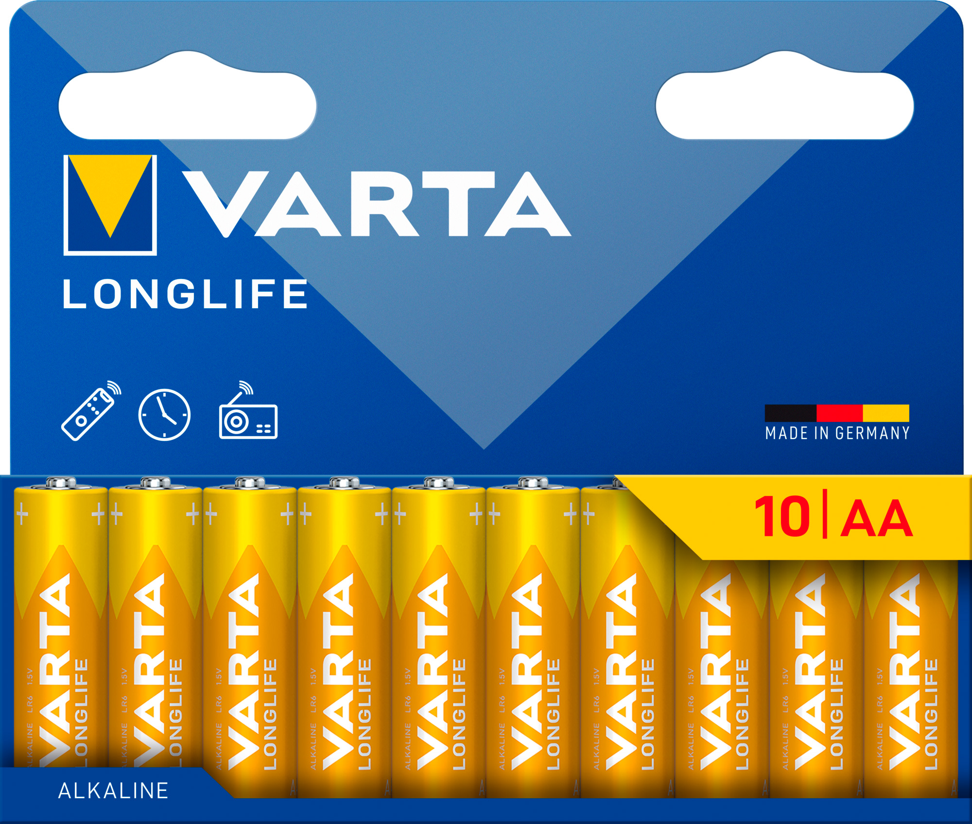 Varta Longlife AA 10 kpl paristo