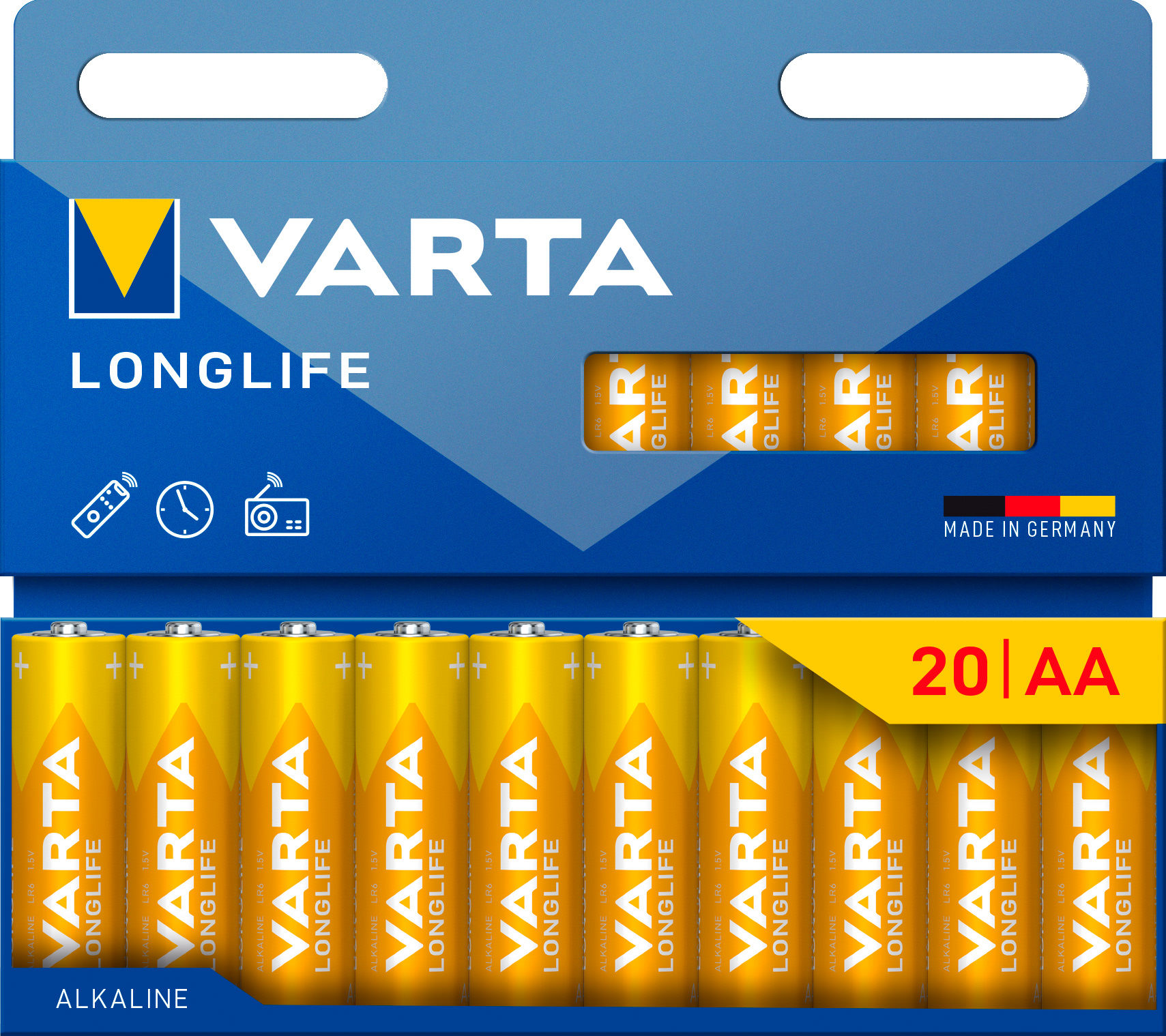 Varta Longlife AA 20 kpl paristo