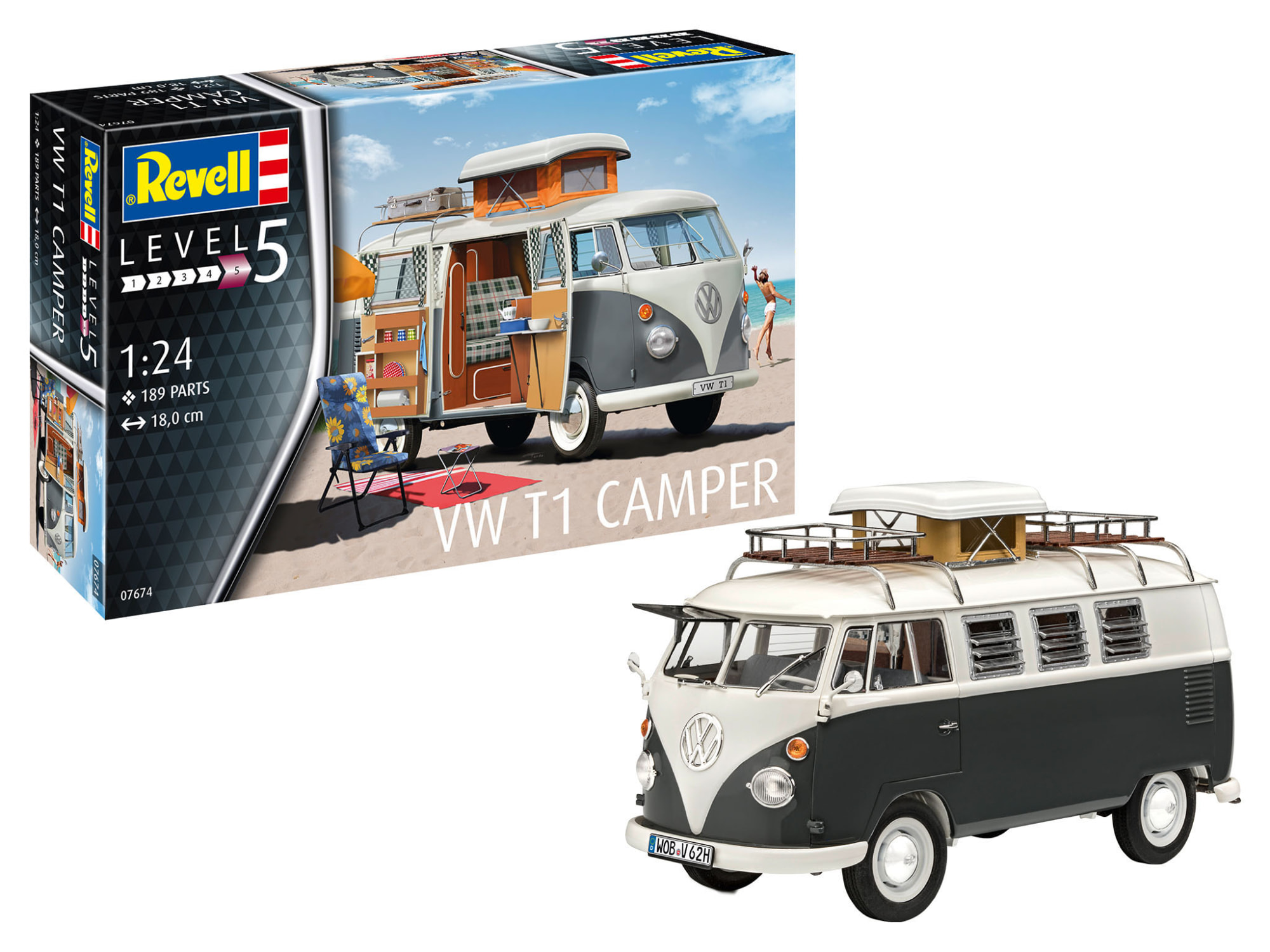 Revell VW T1 Camper 1:24 pienoismalli