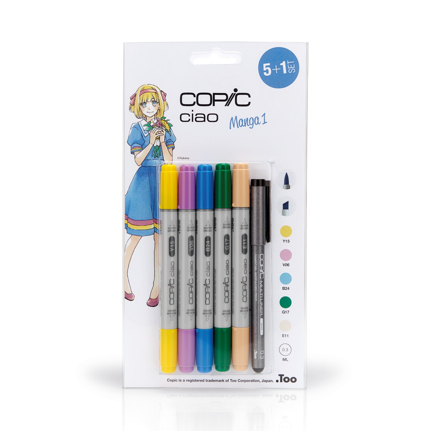 Copic Ciao Manga 5+1 kynälajitelma