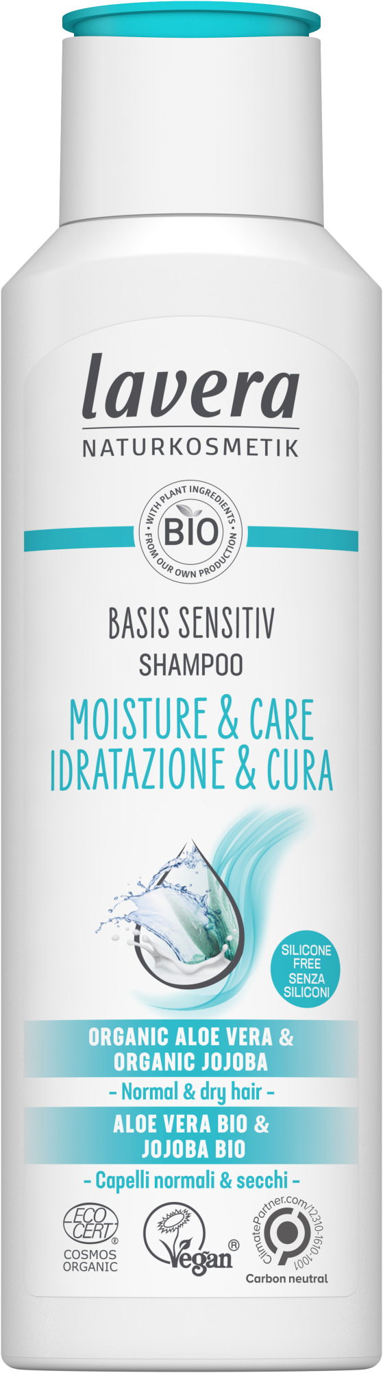 Lavera Basis Sensitiv Moisture & Care 250 ml shampoo