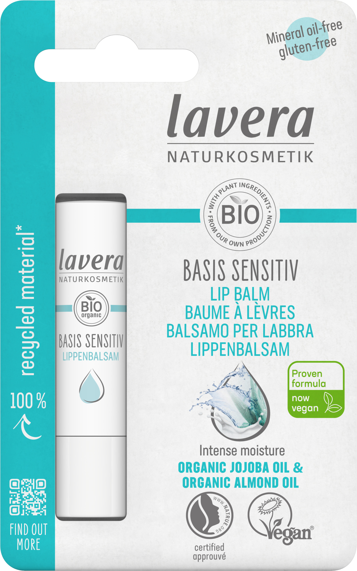 Lavera Basis Sensitiv  4,5 g huulivoide