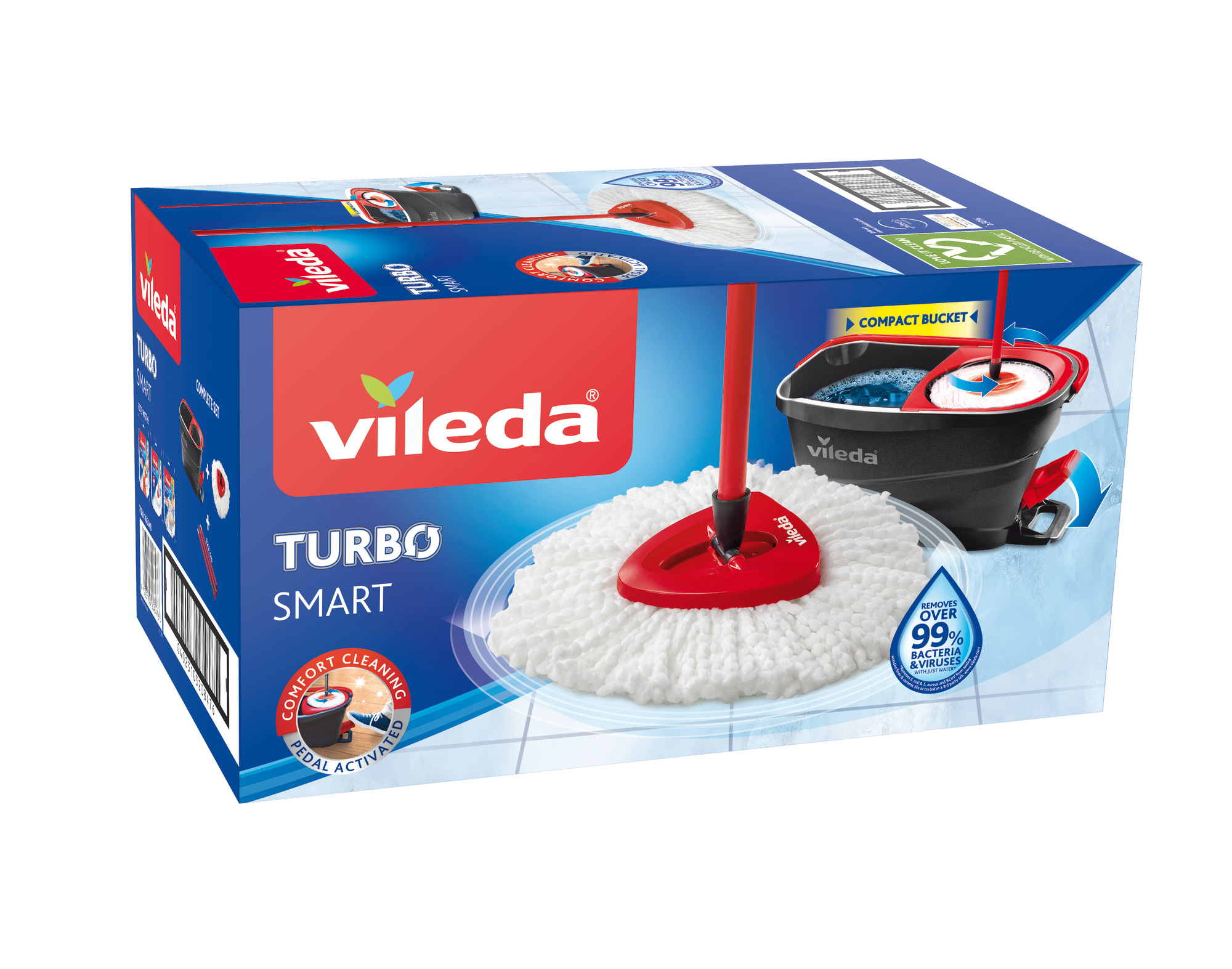 Vileda Turbo Smart poljinsankomoppisetti