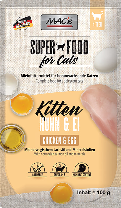 MAC's CAT Pouch kana ja kananmuna 100 g kissan penturuoka