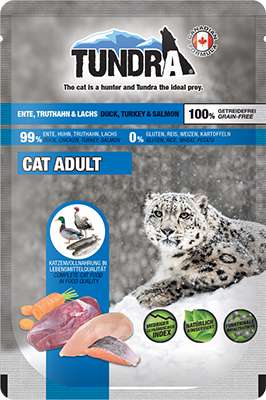 Tundra Cat Pouch ankka & kalkkuna & lohi 85 g kissan märkäruoka
