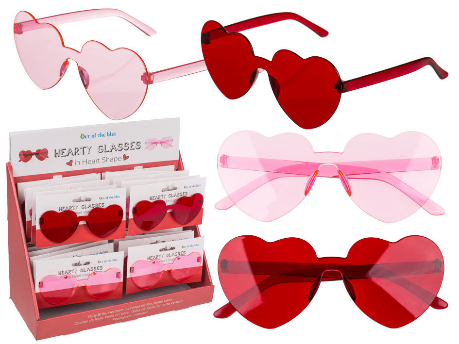 Hearts Fun Glasses sydänlasit (lajitelma)