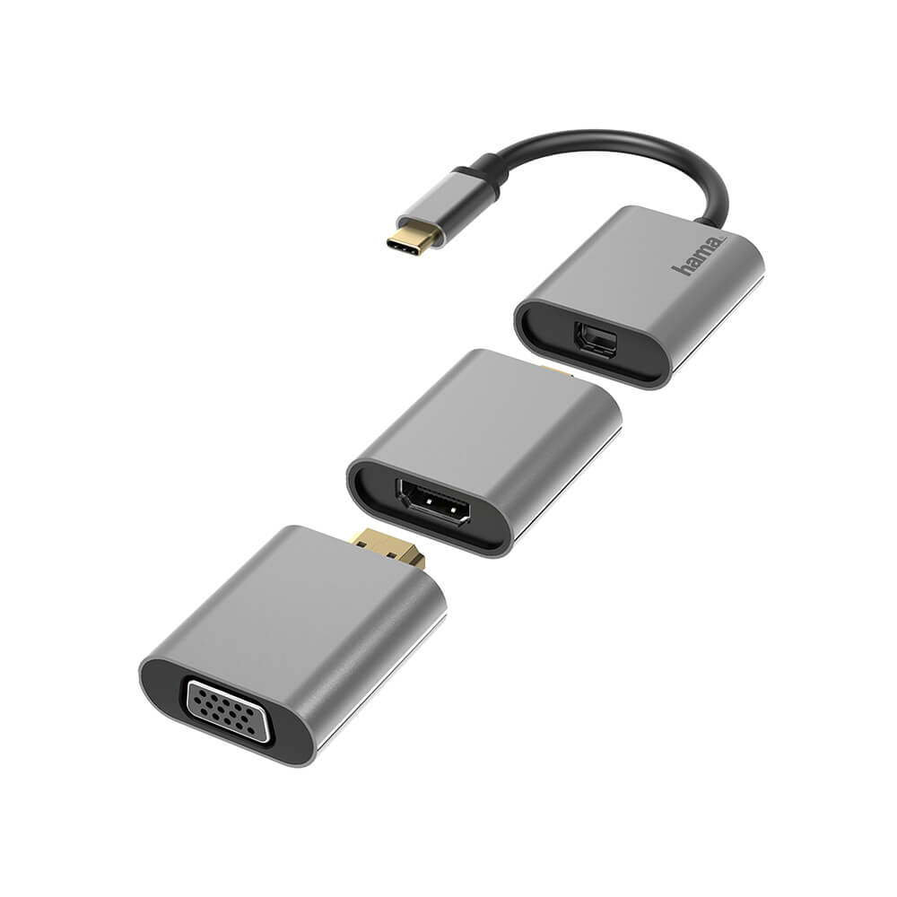 Hama Adapter USB-C 6in1 mini-DP HDMI VGA adapteri