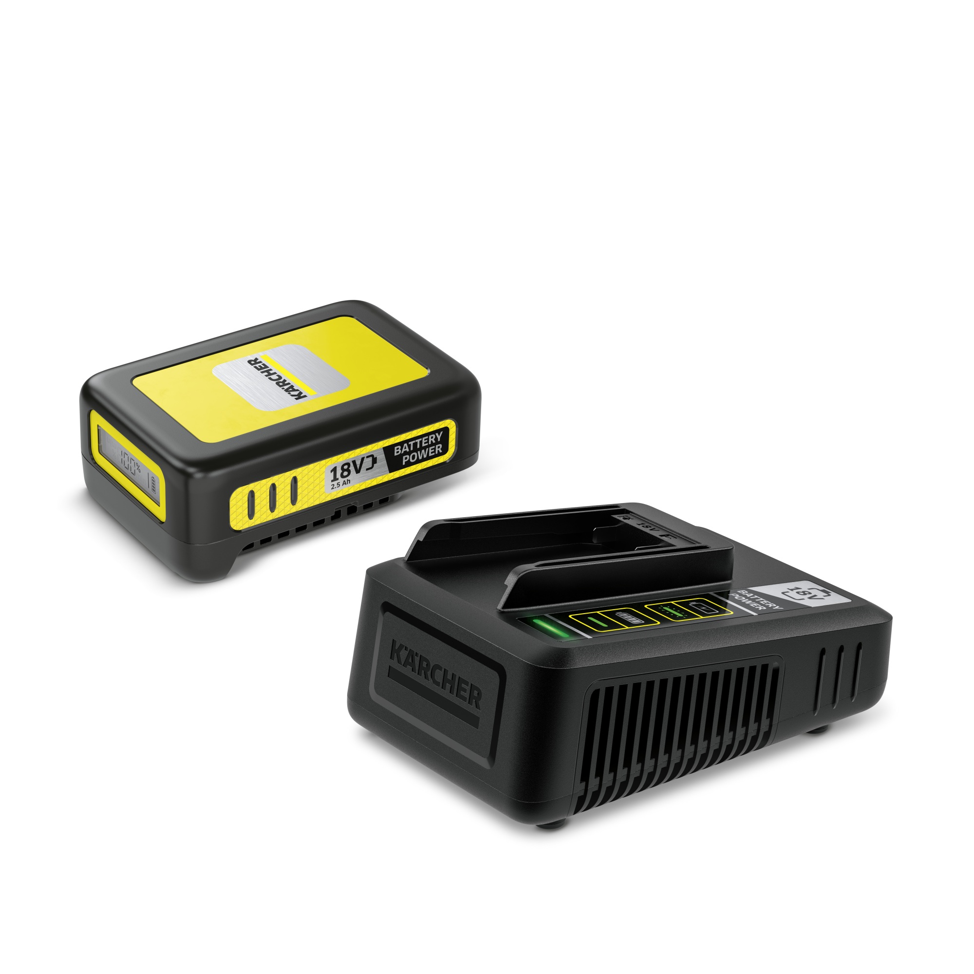 Kärcher Battery Power 18 V, 2.5 Ah akku ja pikalaturi