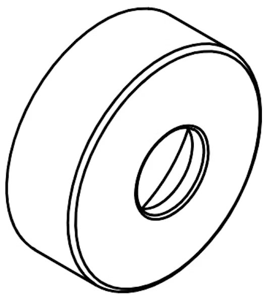 Hansgrohe ø 68mm mattamusta hanan peitelaippa