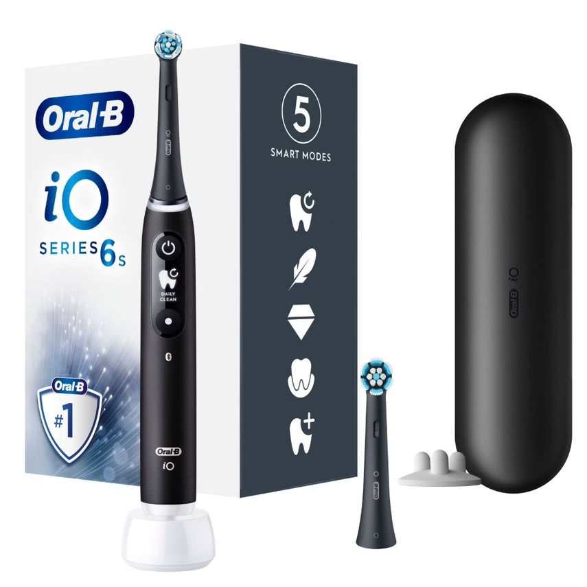 Oral-iO6S musta sähköhammasharja