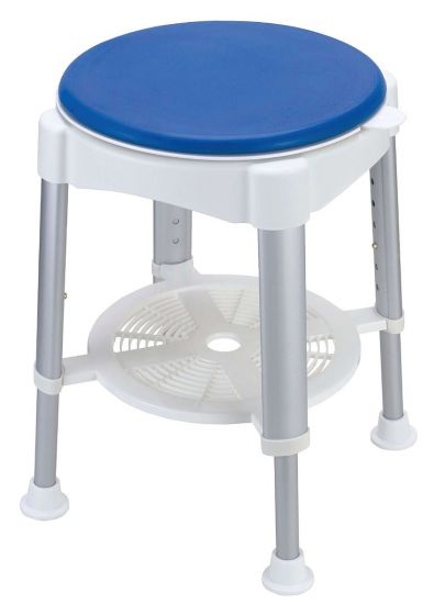 Suihkujakkara kääntyvällä istuimella