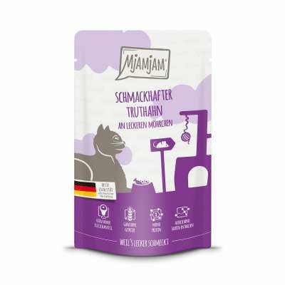 MjAMjAM Quetschie kalkkuna & porkkana 125 g kissan märkäruoka
