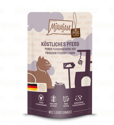 MjAMjAM Quetschie Mono hevonen 125 g kissan märkäruoka