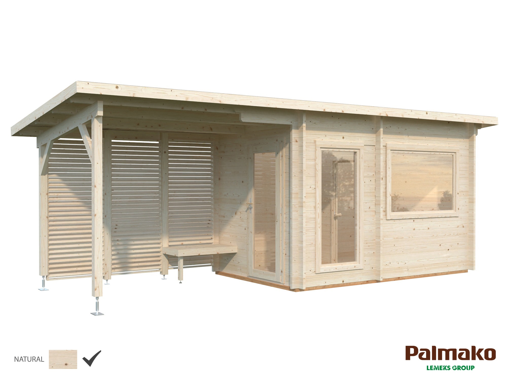 Palmako Sanna 6,8+5,9 m2 pihasauna