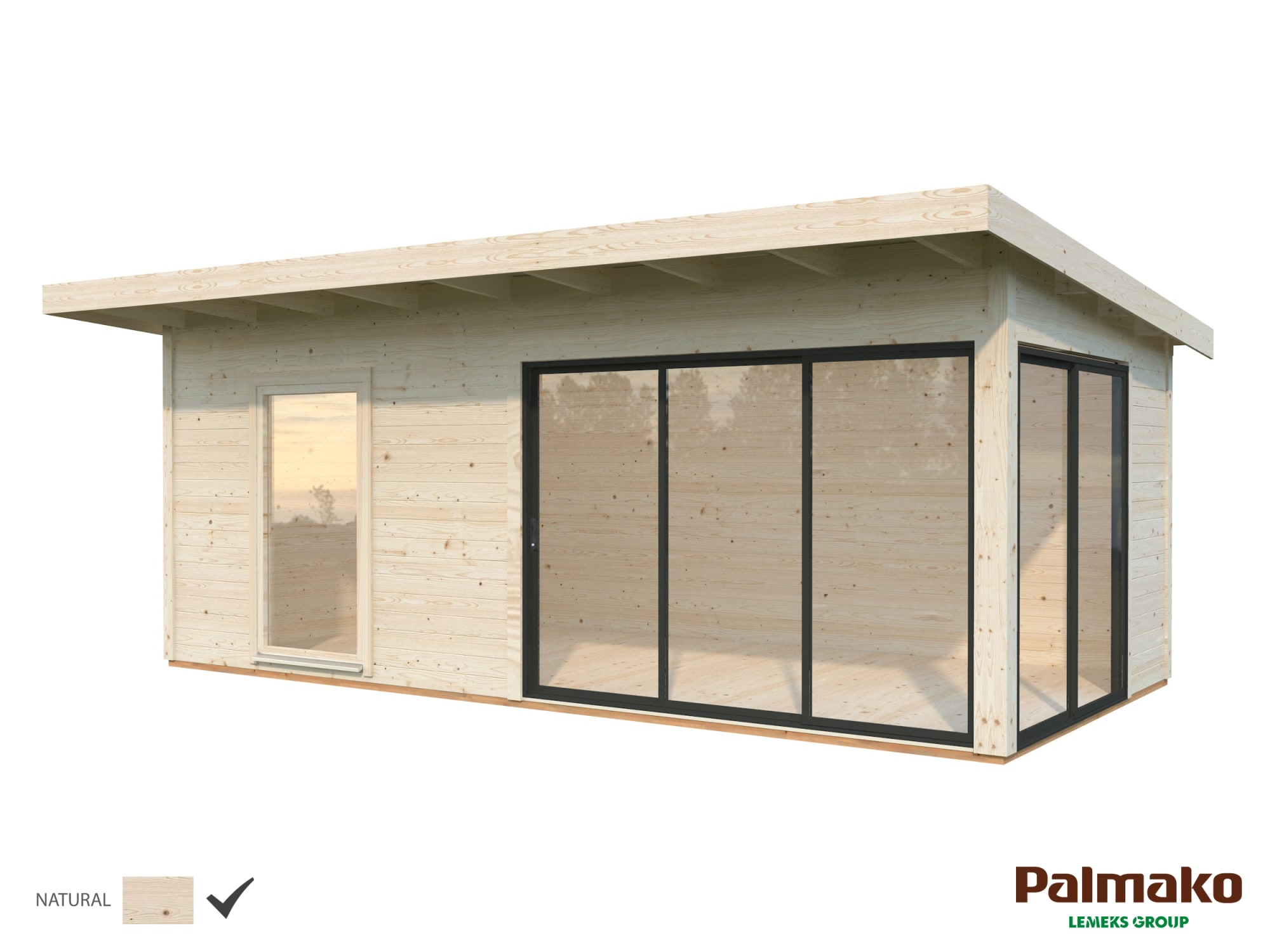 Palmako Andrea 17,1 m2 Slide vierasmaja