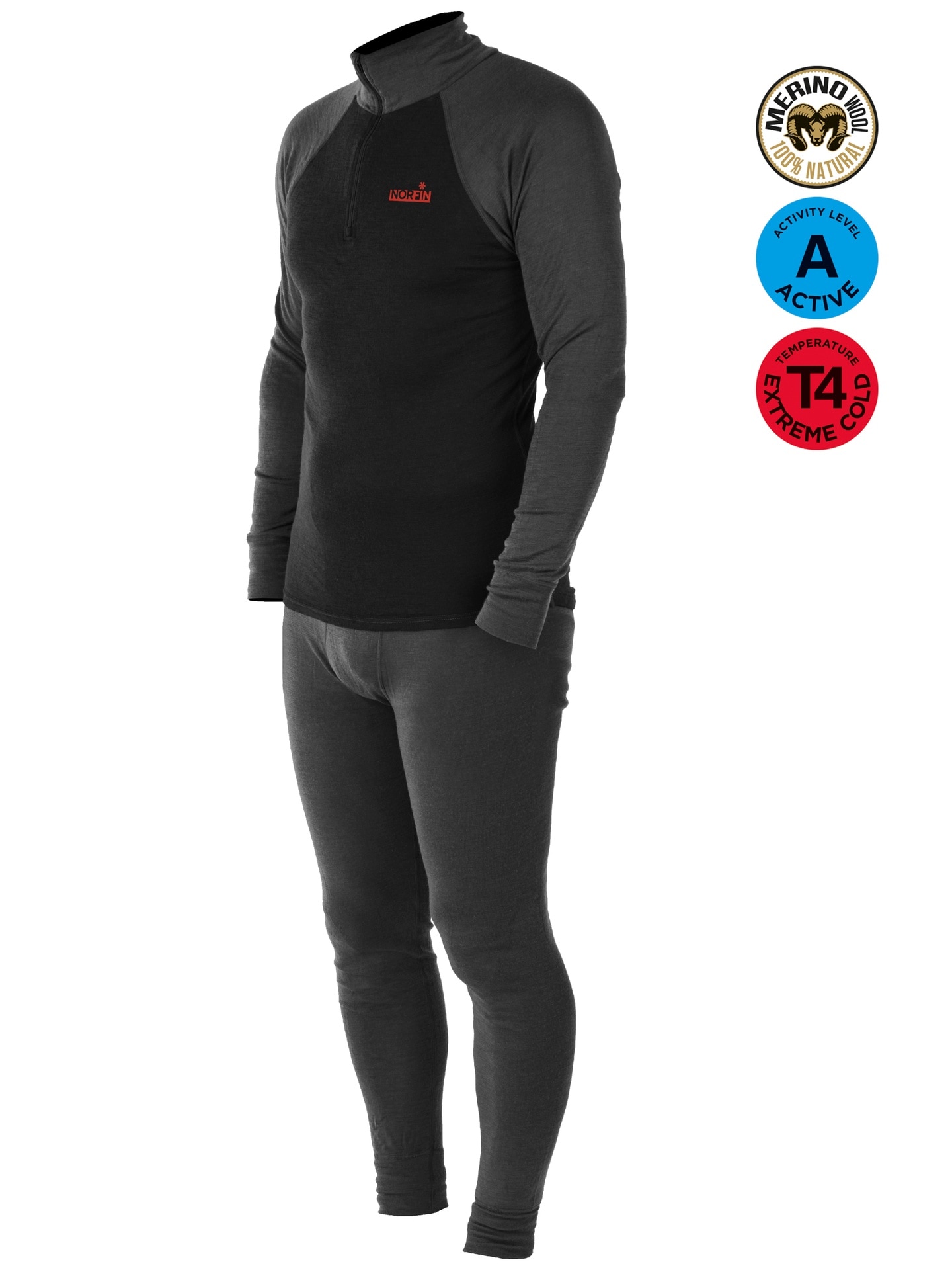 Norfin NATURAL HEAT MERINO lämpöalusasu