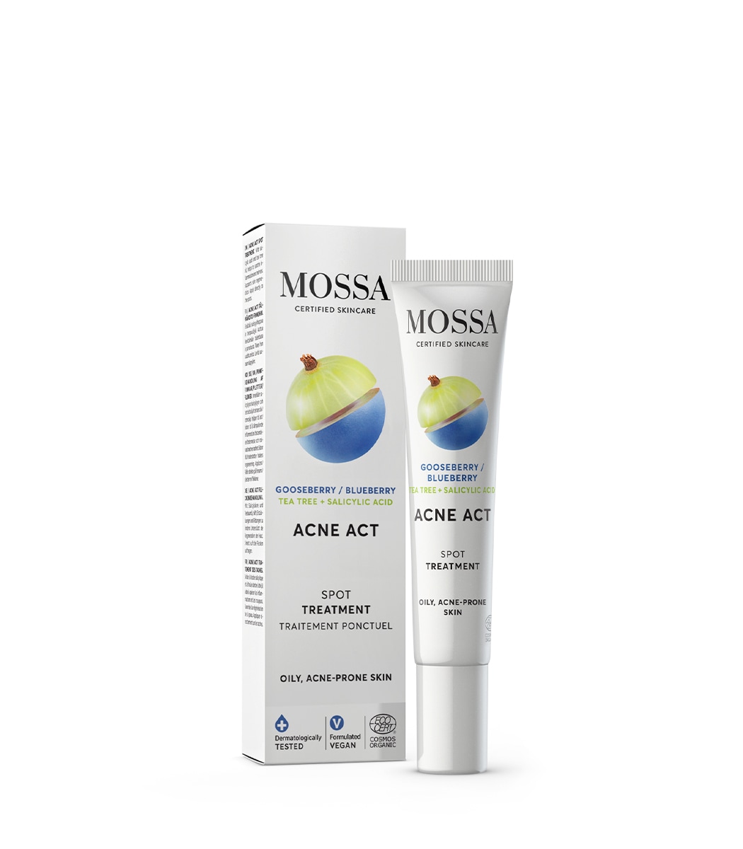 Mossa Acne Act 15 ml finneihin ja epäpuhtauksiin täsmätipat