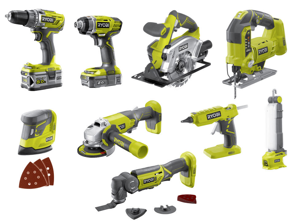 Ryobi One+ R18CK9-252S 18V 5Ah akkukonesarja Kärkkäisen Verkkokauppa