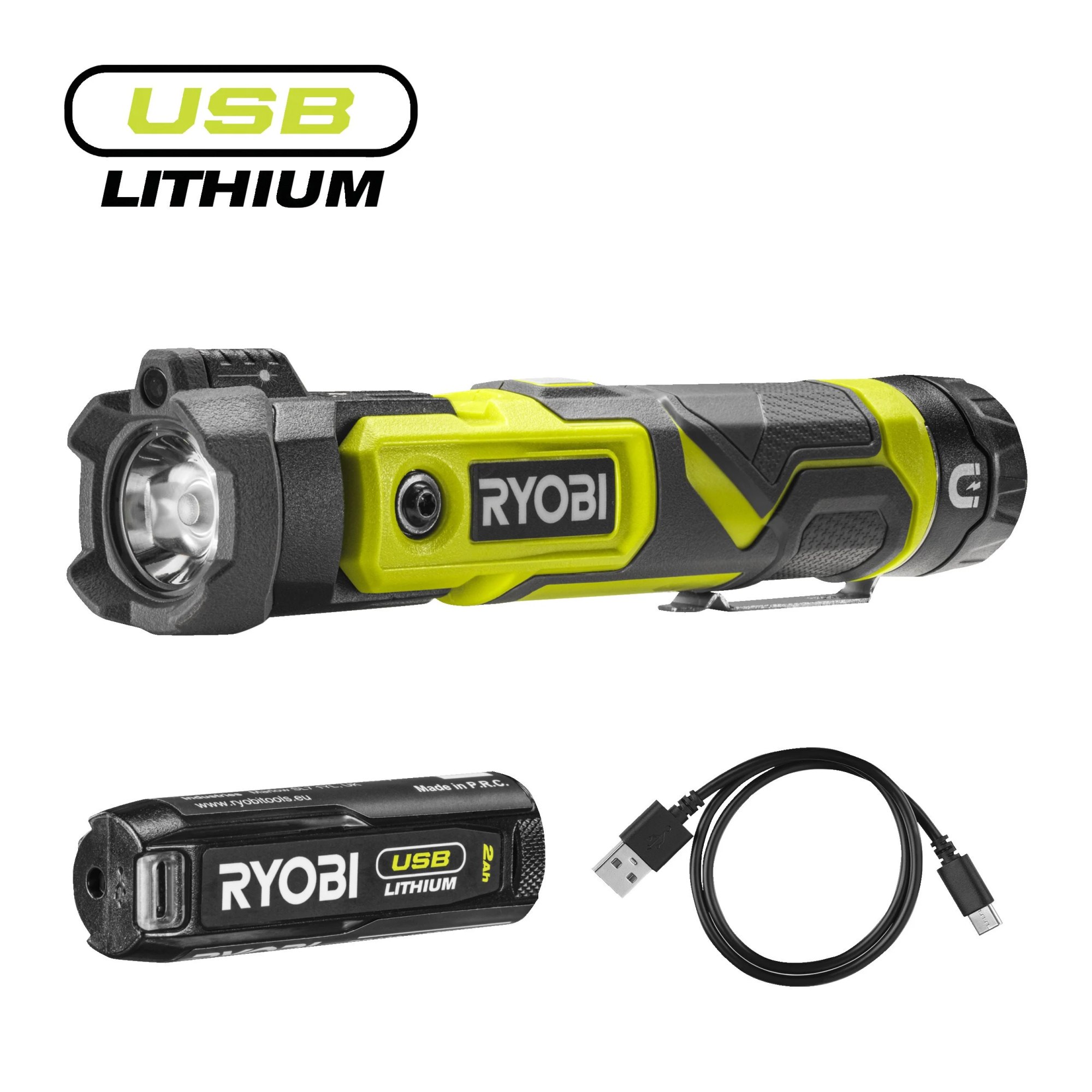 Ryobi RLP4-120G 4V Lithium USB taskulamppu