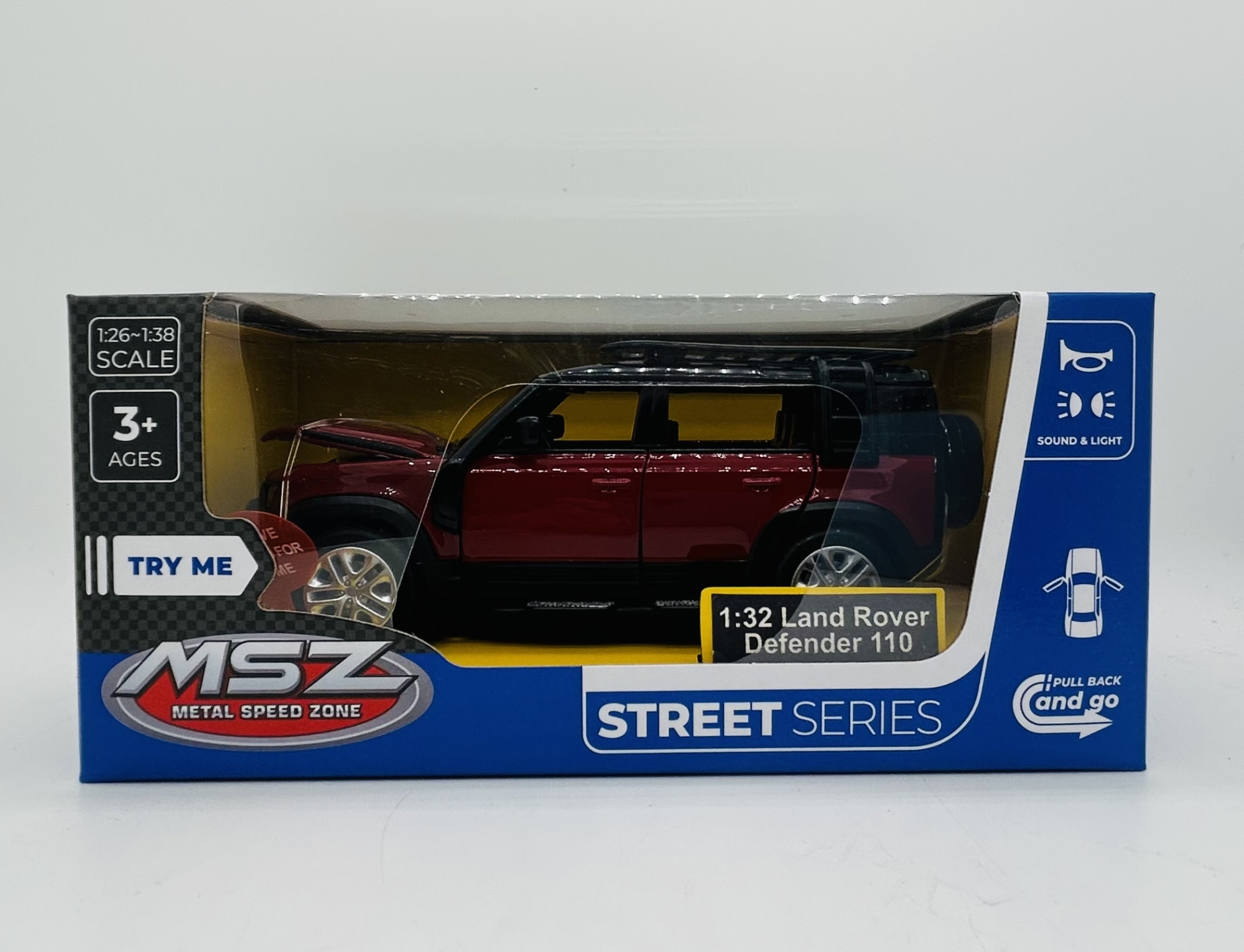 MSZ 2020 Land Rover Defender 110 1:32 die-cast pikkuauto