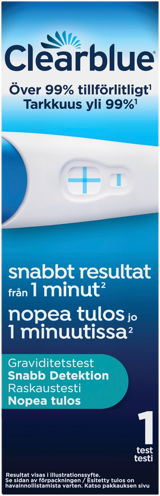 Clearblue Nopea tulos 1 kpl raskaustesti