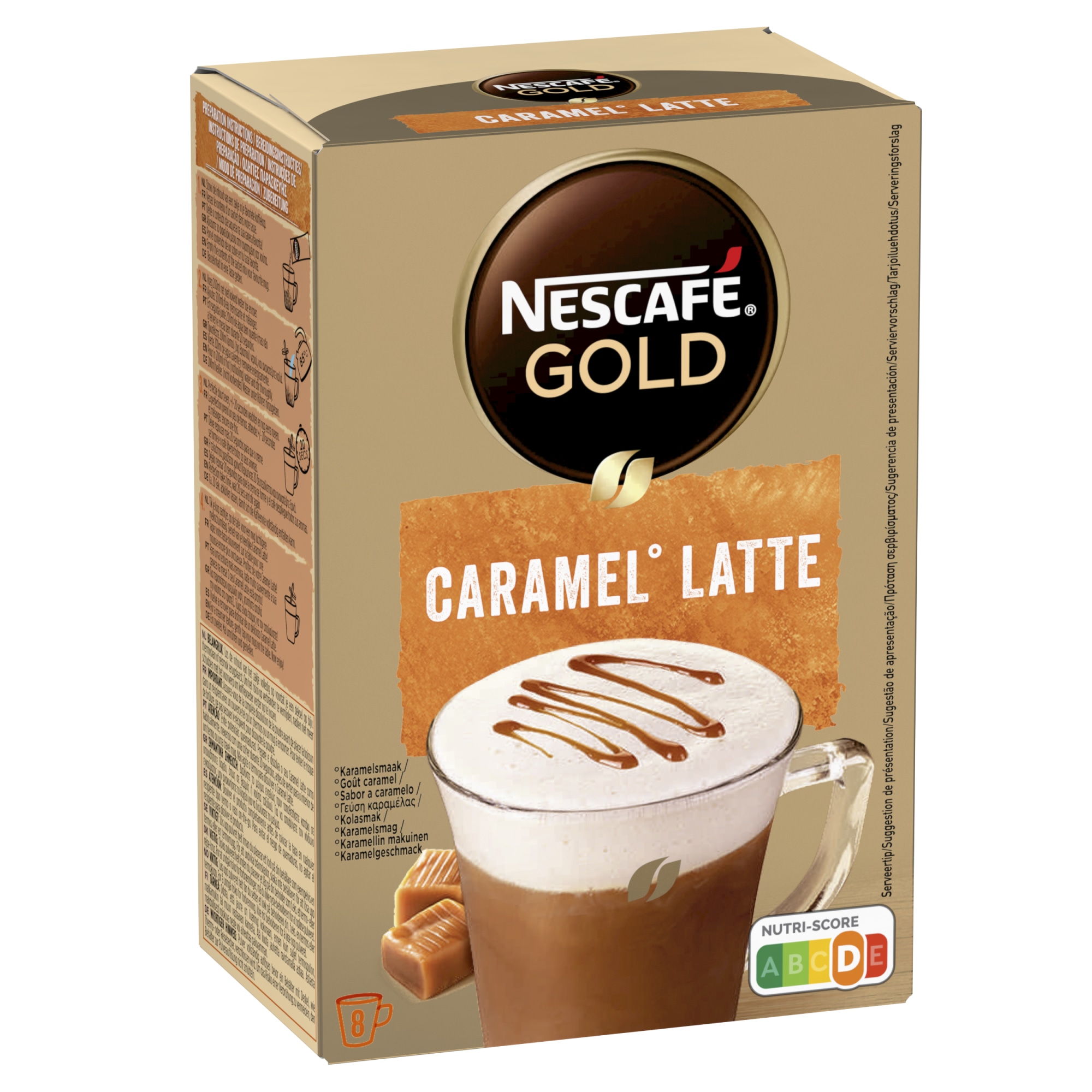 Nescafé Gold Caramel Latte 136g pikakahvi