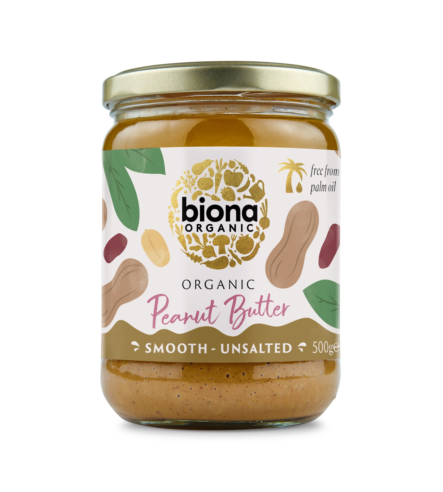 Biona Smooth Luomu 500g maapähkinävoi
