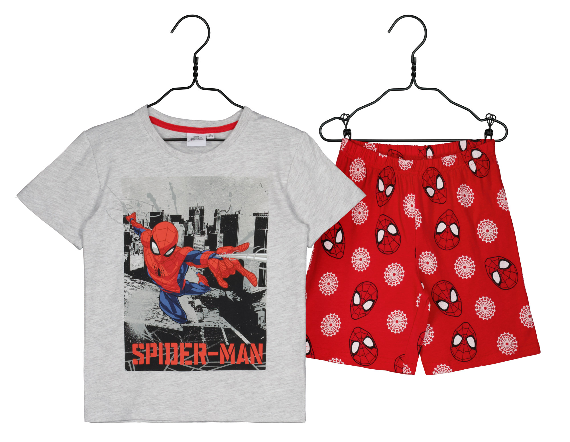 Spiderman lasten shortsipyjama