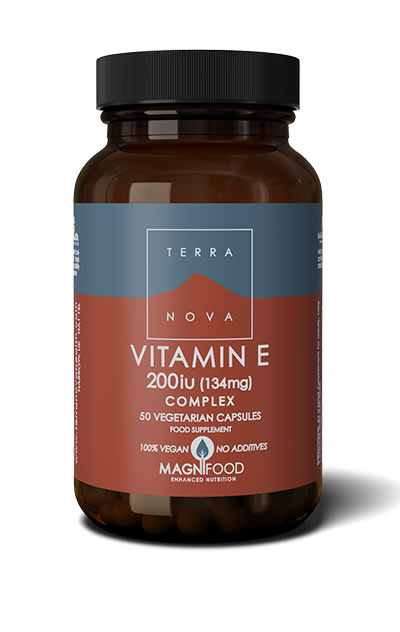 Terranova Vitamin E 200 IU (134 mg) Complex 50 kaps. ravintolisä