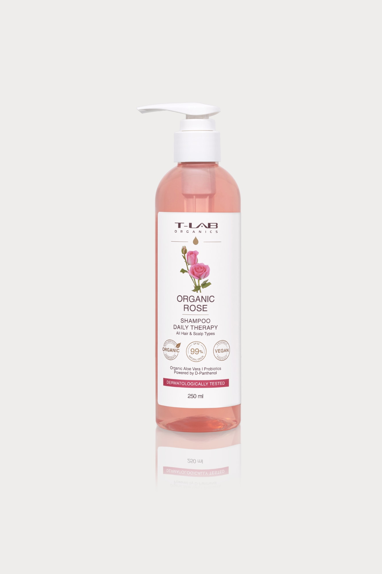 T-LAB Organic Rose Daily Therapy 250 ml shampoo