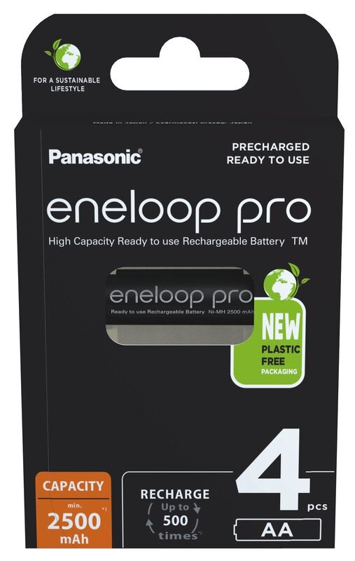 Panasonic Eneloop Pro 4kpl 2500mAh AA akkuparisto