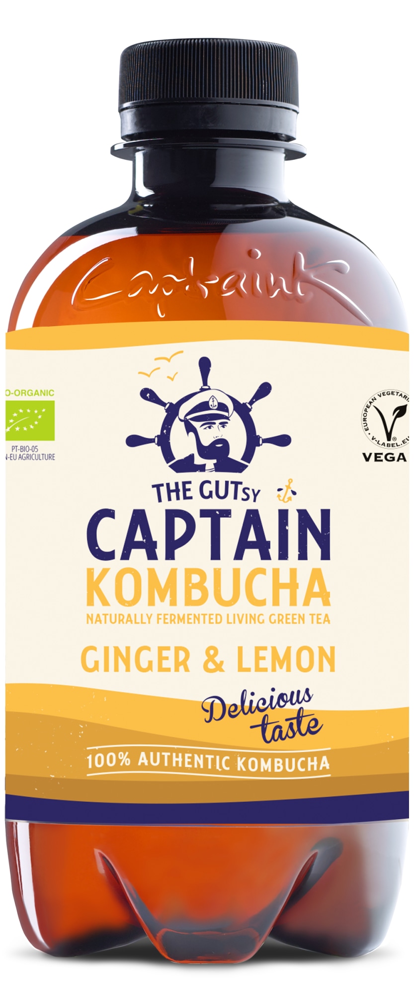 The Gutsy Captain Ginger&Lemon Luomu 400 ml kombucha