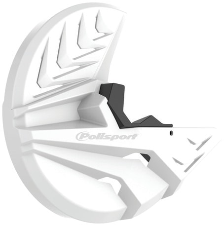 Polisport Disk w/bottom fork prot KX250F(13-18) KX450F(15-18) white/black (8)