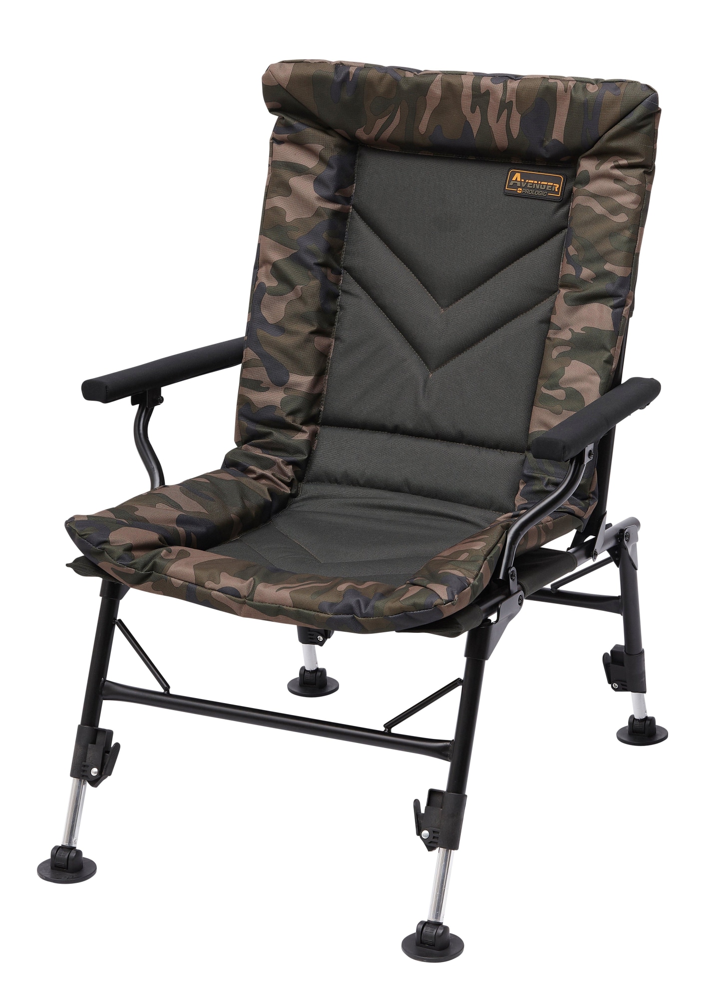 Prologic Avenger Comfort Camo Chair W/Arm N Cover, 5.5Kg, 50X38X55Cm retkituoli