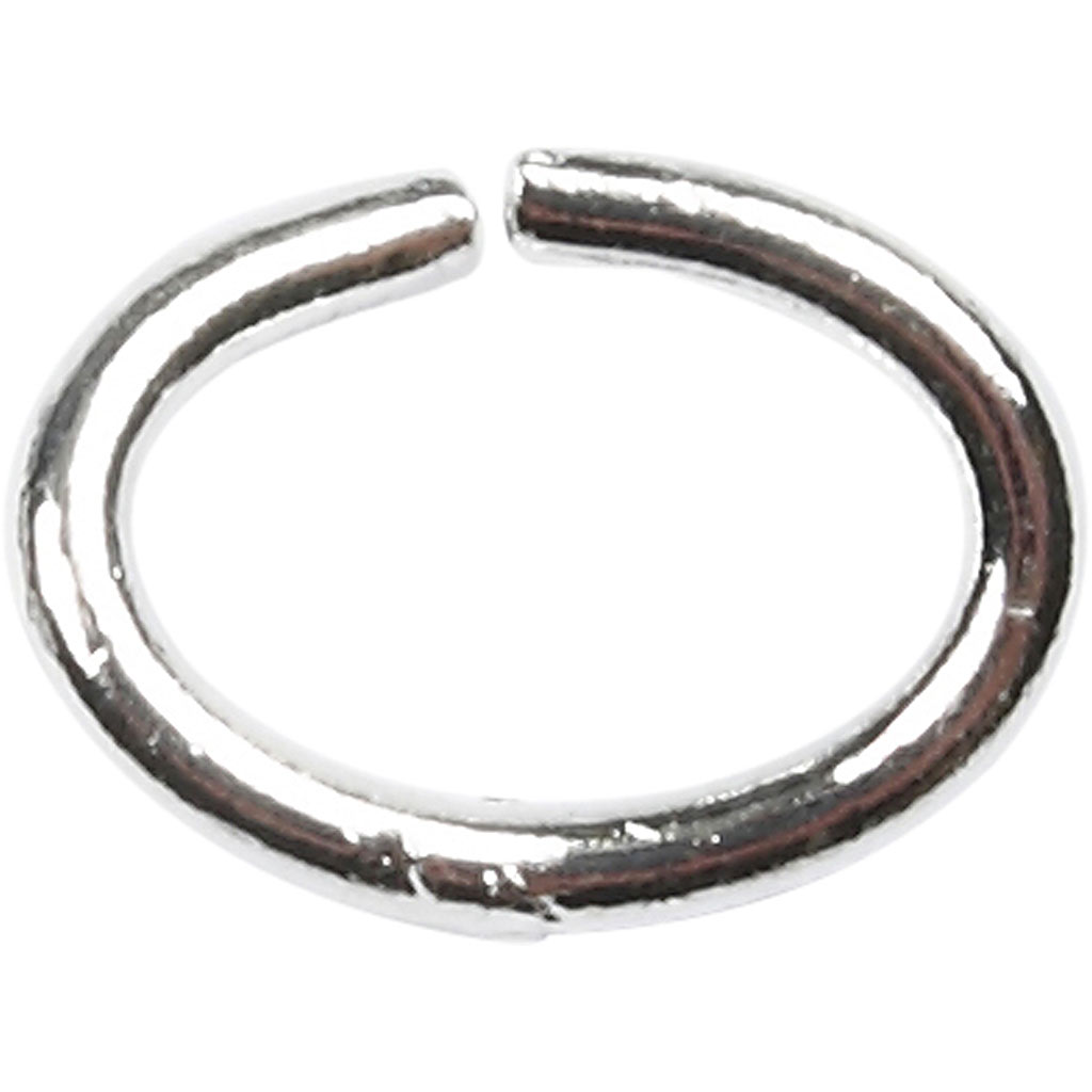 Creativ Company hopeanvärinen 1,0mm välirengas
