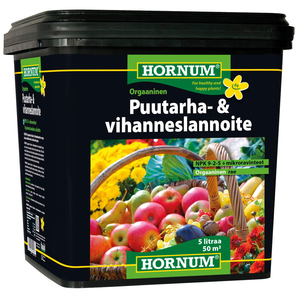 HORNUM Puutarha- ja vihanneslannoite 5 L