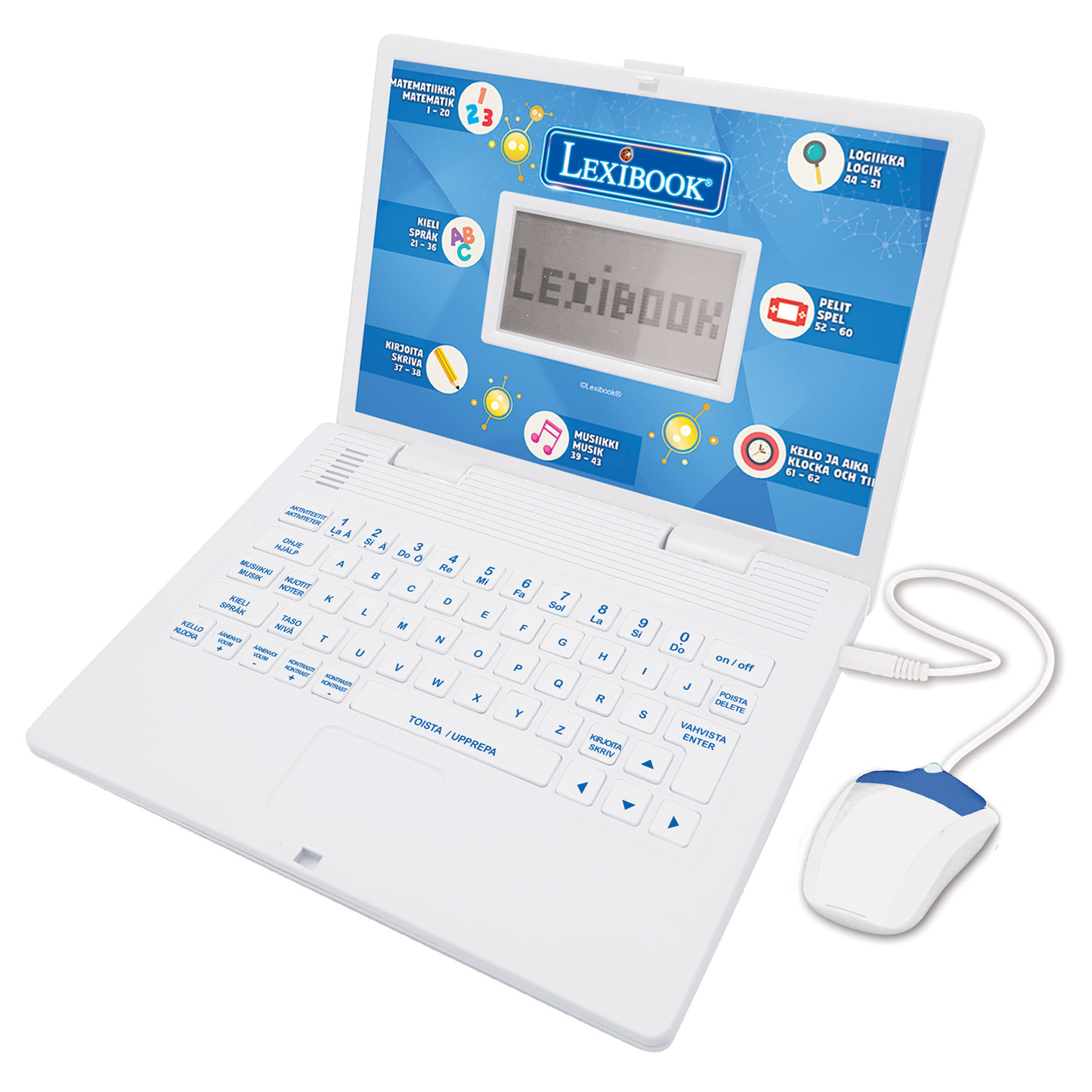 Lexibook Power Kid Educational Laptop suomenkielinen opettavainen läppäri
