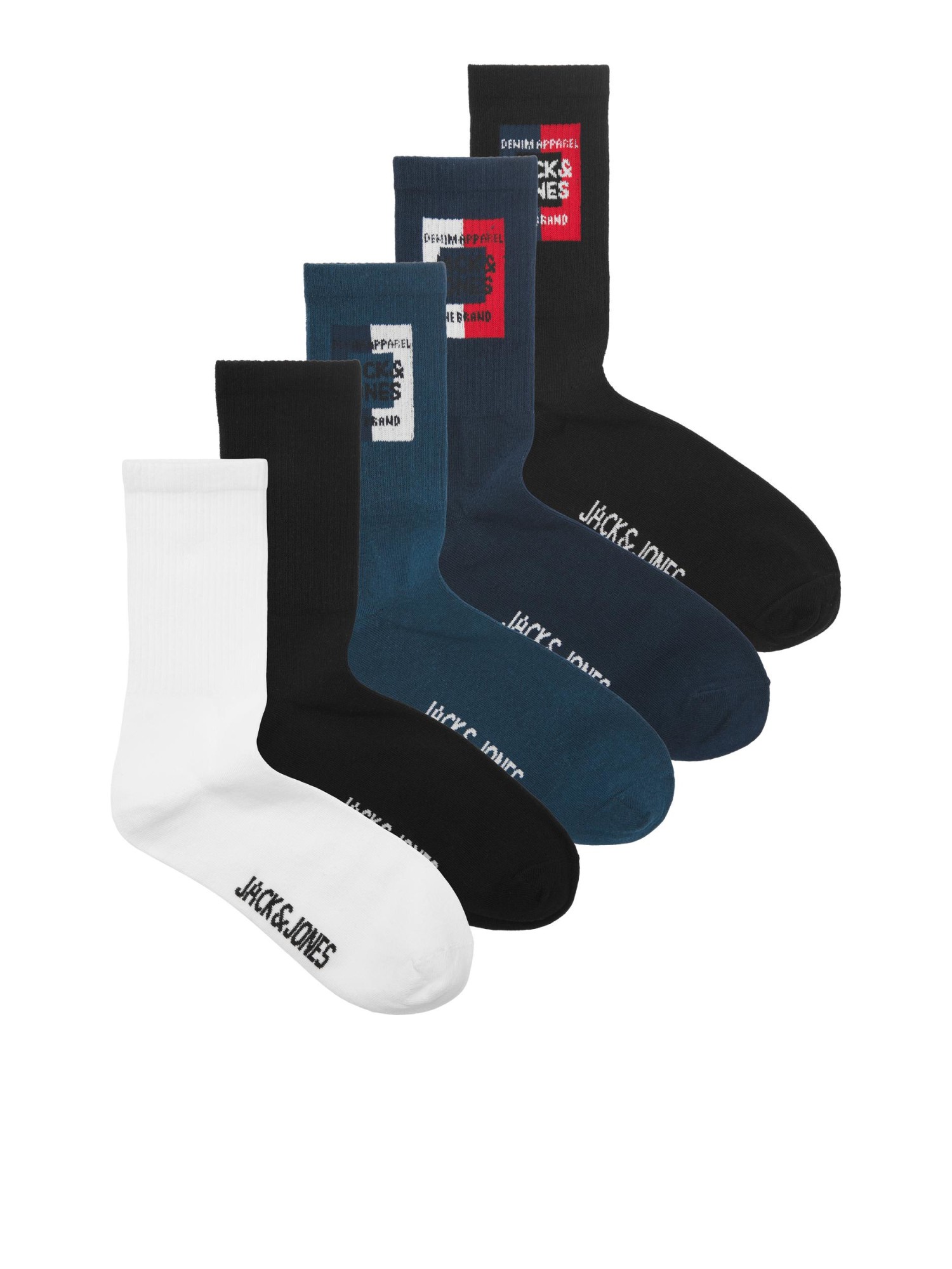 Jack&Jones Accessories Jaccolor 5-pack miesten sukat