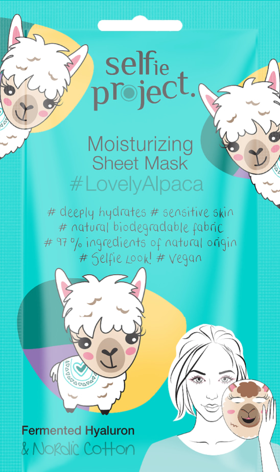 Selfie Project Lovely Alpaca kasvonaamio