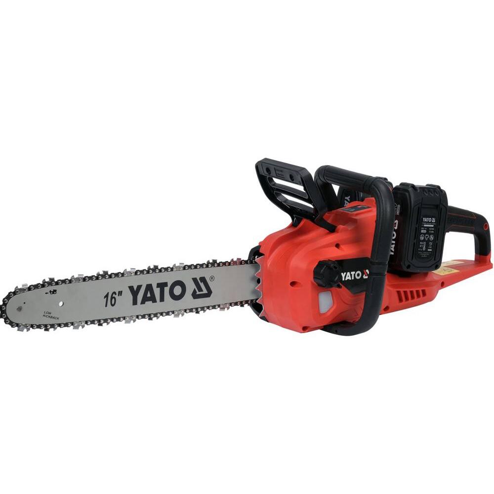 Yato akkumoottorisaha 16' 2x18V 2 x 4AH akku + pikalaturi sarja